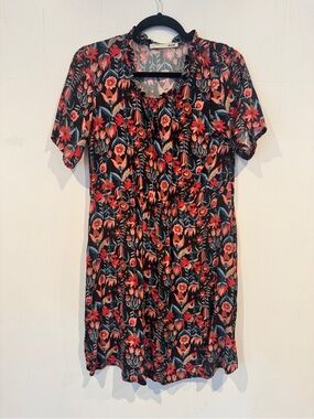 NWOT Acote Floral Short Sleeve Floral Print Dress
